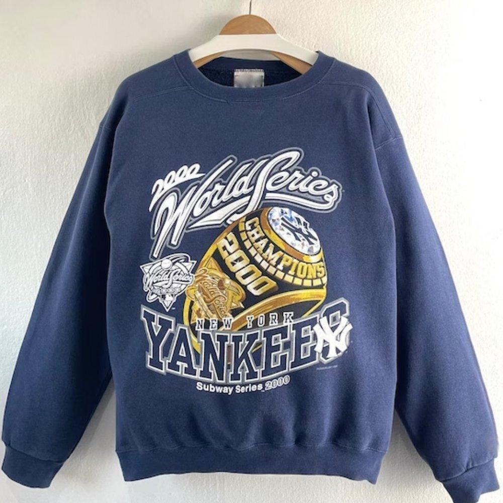 Y2K New York Yankees Mlb Baseball Team Crewneck Sweatshirt